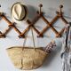 Extendable wooden coat holder