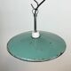 Industrial petrol enamel pendant light, 1970s