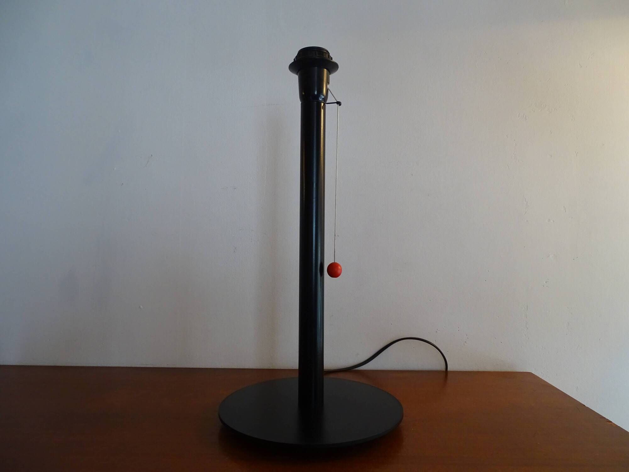 MANADE lamp base Made in France design 1980 metal / black plastic - 43.5 cm