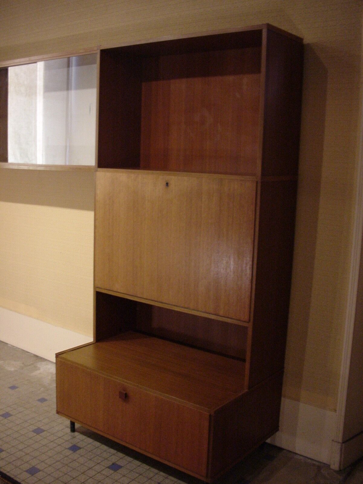 Vintage teak library