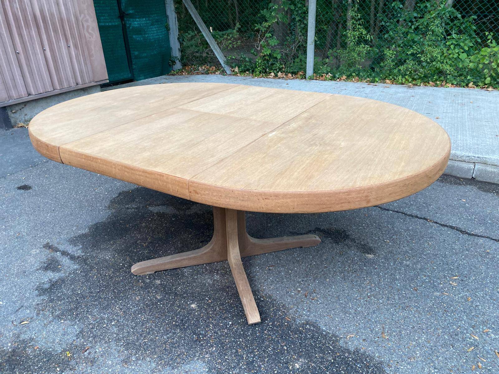 Authentic Scandinavian dining table BAUMANN stripped in teak 1960