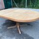 Authentic Scandinavian dining table BAUMANN stripped in teak 1960