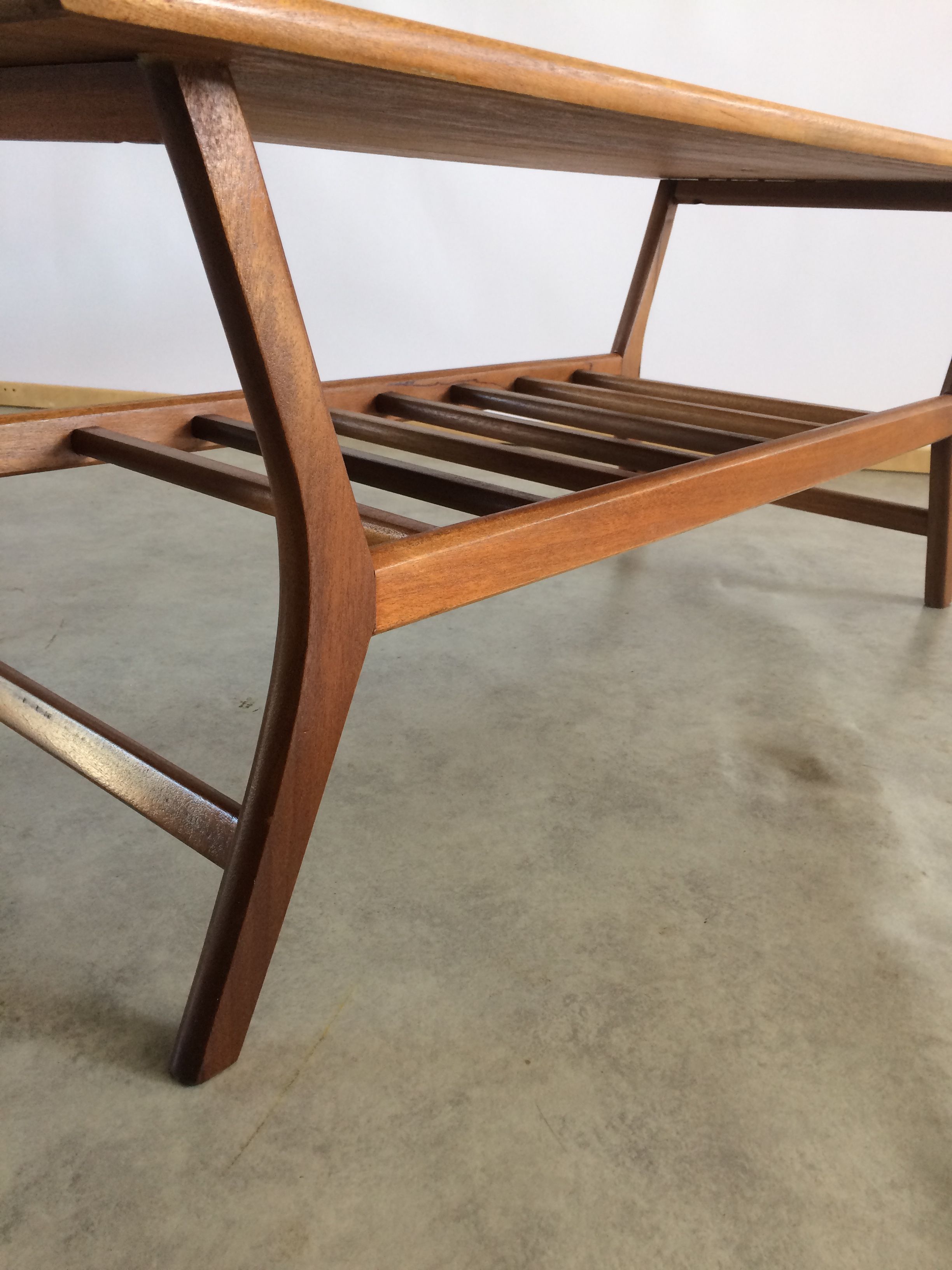 Louis van Teeffelen vintage teak coffee table for Wébé 1960s