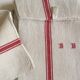 Pair of dishcloths linen monograms old