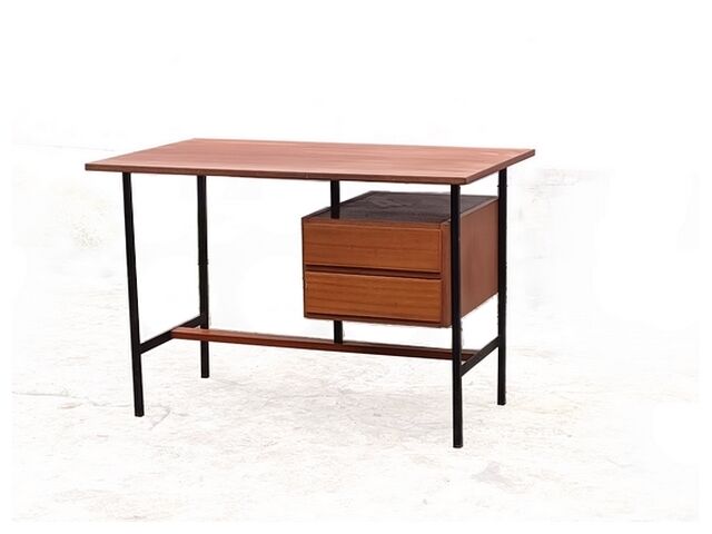 Modernist office design 60s - wood and metal