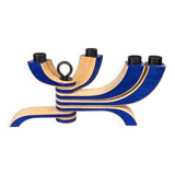 7-branched wooden candelabra | Klein Blue | Scandinavian design
