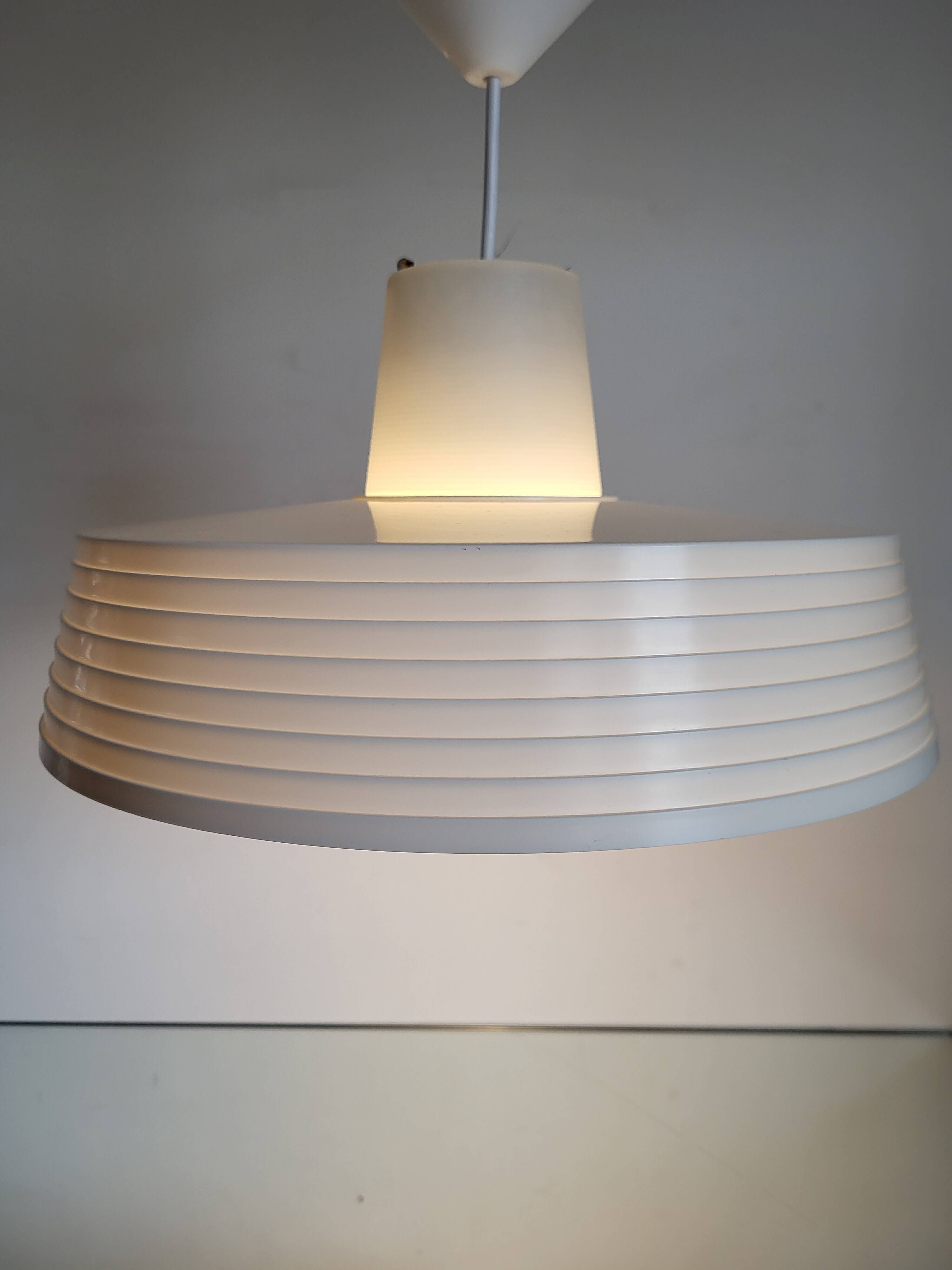 Rotaflex space age hanglamp, ufo vorm in deels geperst plastic, jaren 1960