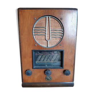 Radio en bois vintage Ducretet Thomson de 1935
