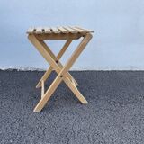 Vintage wooden folding stool