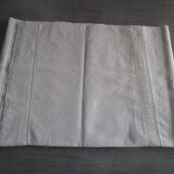 Old cotton curtain: 300x220cm with embroidered/monogrammed return.