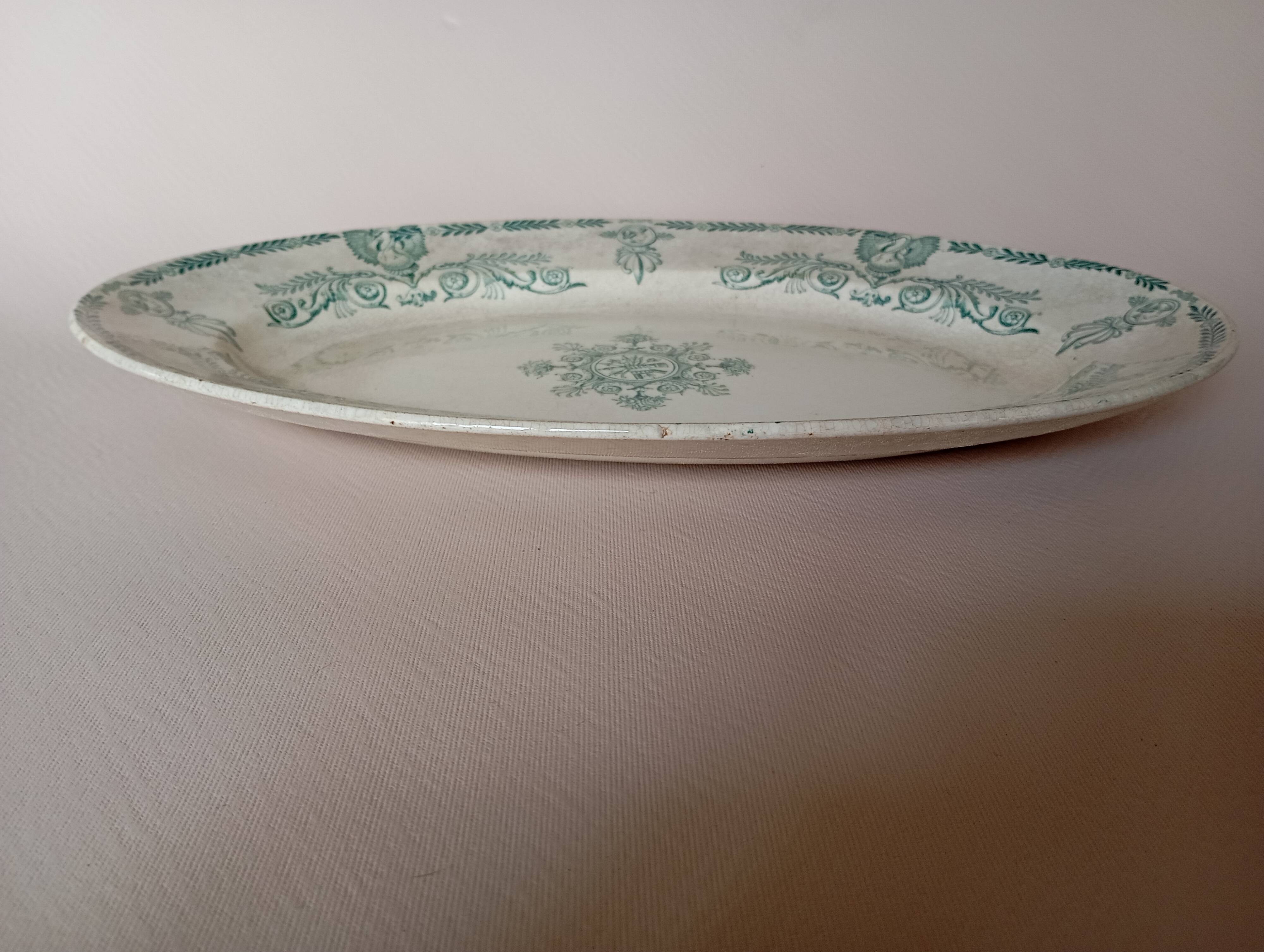 Oval ironstone dish "Compiègne" K&G Lunéville
