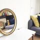 Mirror former oval gold classic 58x48cm