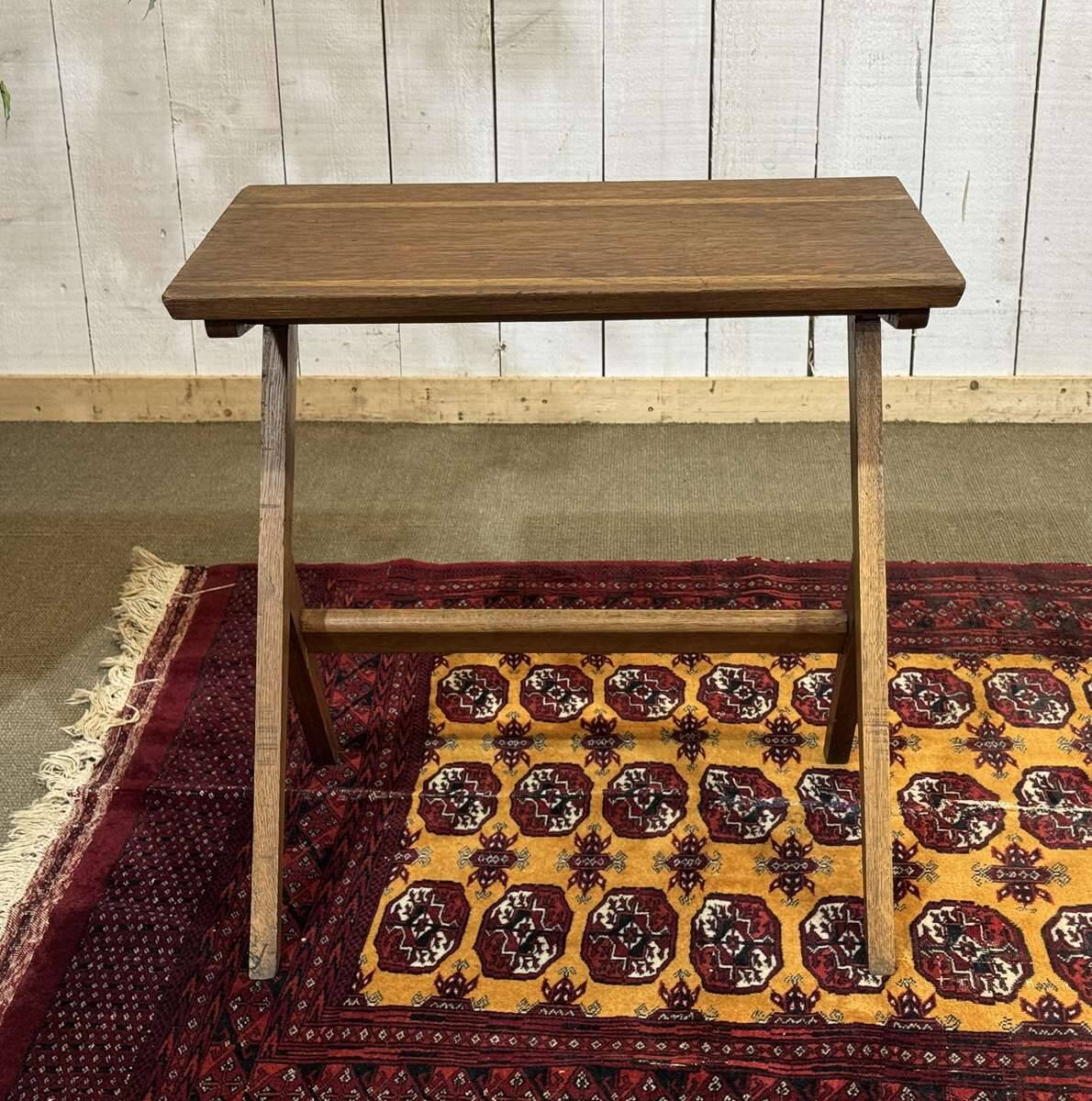 1970s oak side table