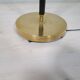 Mid-century black leather and brass floor lamp by Falkenbergs Belysning, Sweden, 1960s.