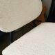 Fauteuil blanc bouclette