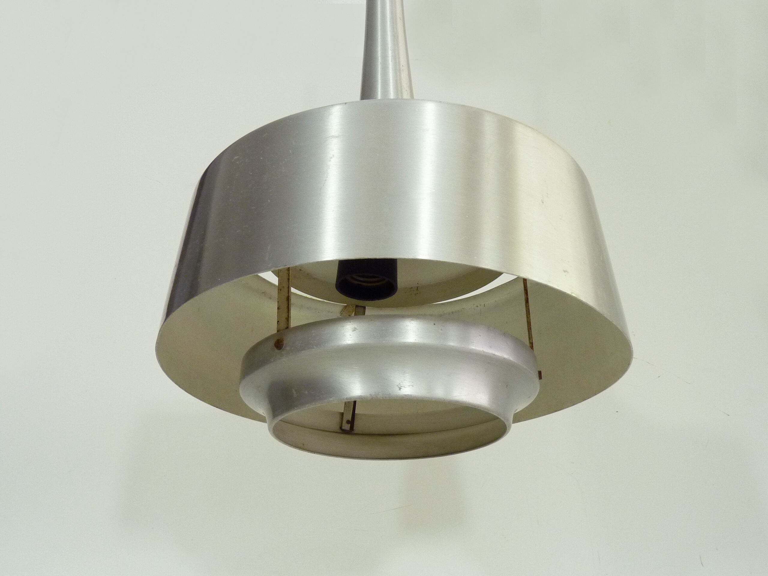 Spage Age brushed aluminum hanging lamp