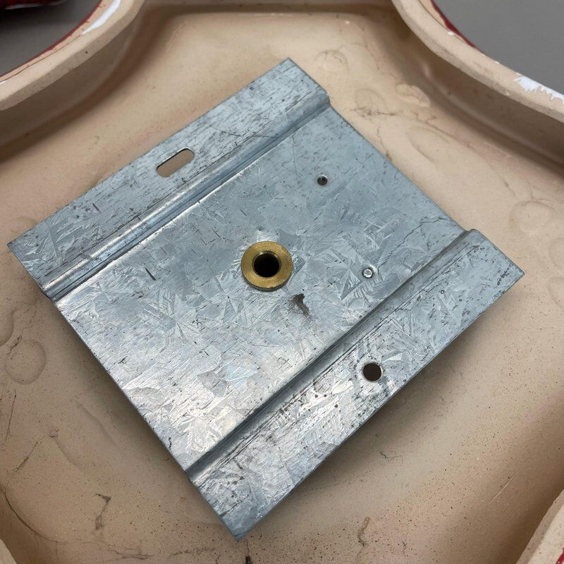 Red ceramic fat lava wall lamps by Hustadt Lights, Germany, 1970s, set of 2