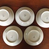 9 Pillivuyt “Orient” skullcap plates