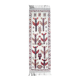 Vintage Turkish Oushak Handmade Wool Cotton White Runner Rug 111x343