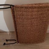 Rattan and metal magazines