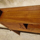 Cozy oak with sliding doors and mirror, art deco era