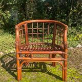 Rattan armchair from the 50s-60s
