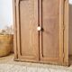 Small Parisian oak wardrobe with its porcelain knob.