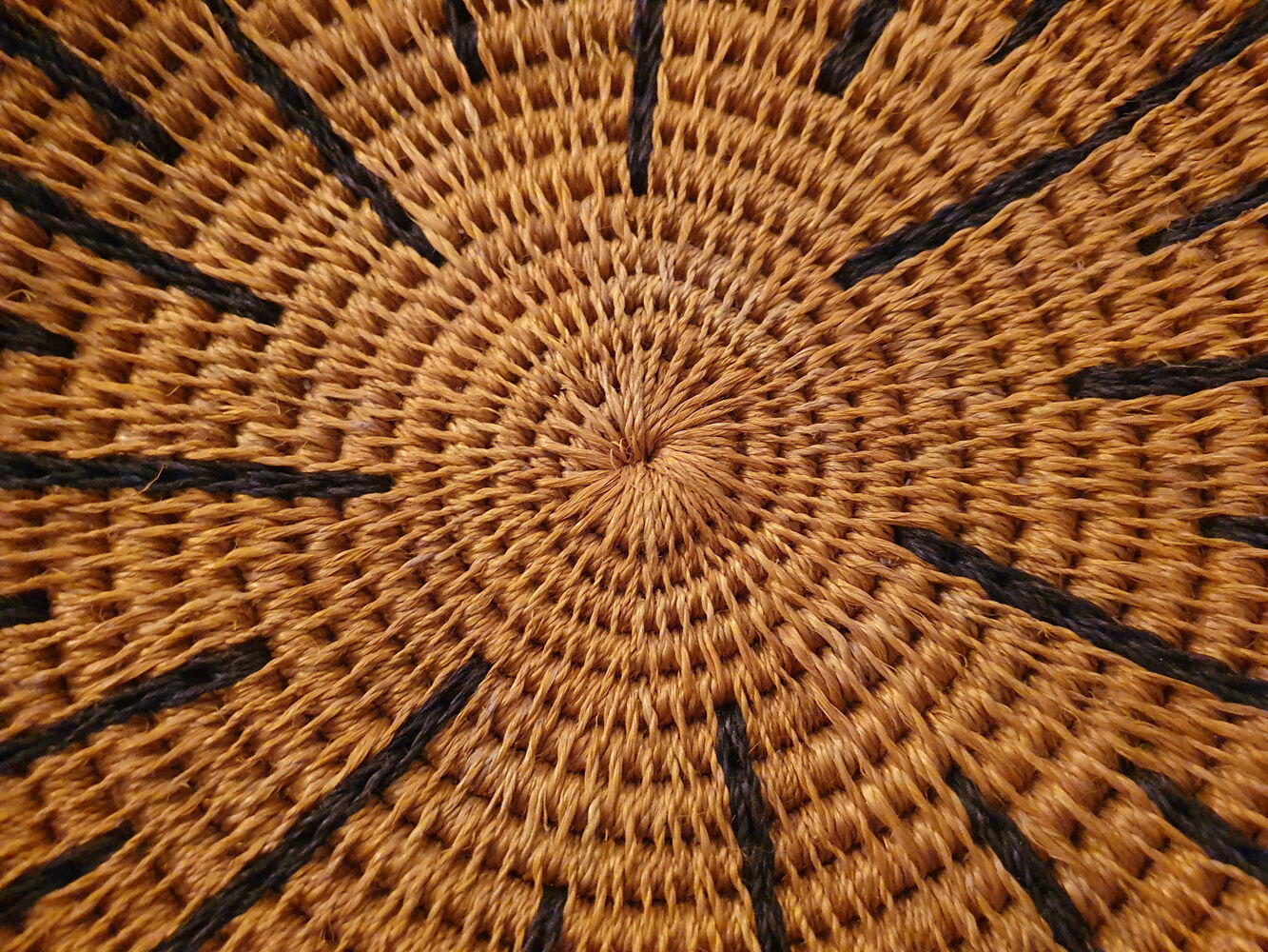 African basket braided, woven basket wall, ethnic and natural, Botswana
