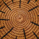 African basket braided, woven basket wall, ethnic and natural, Botswana