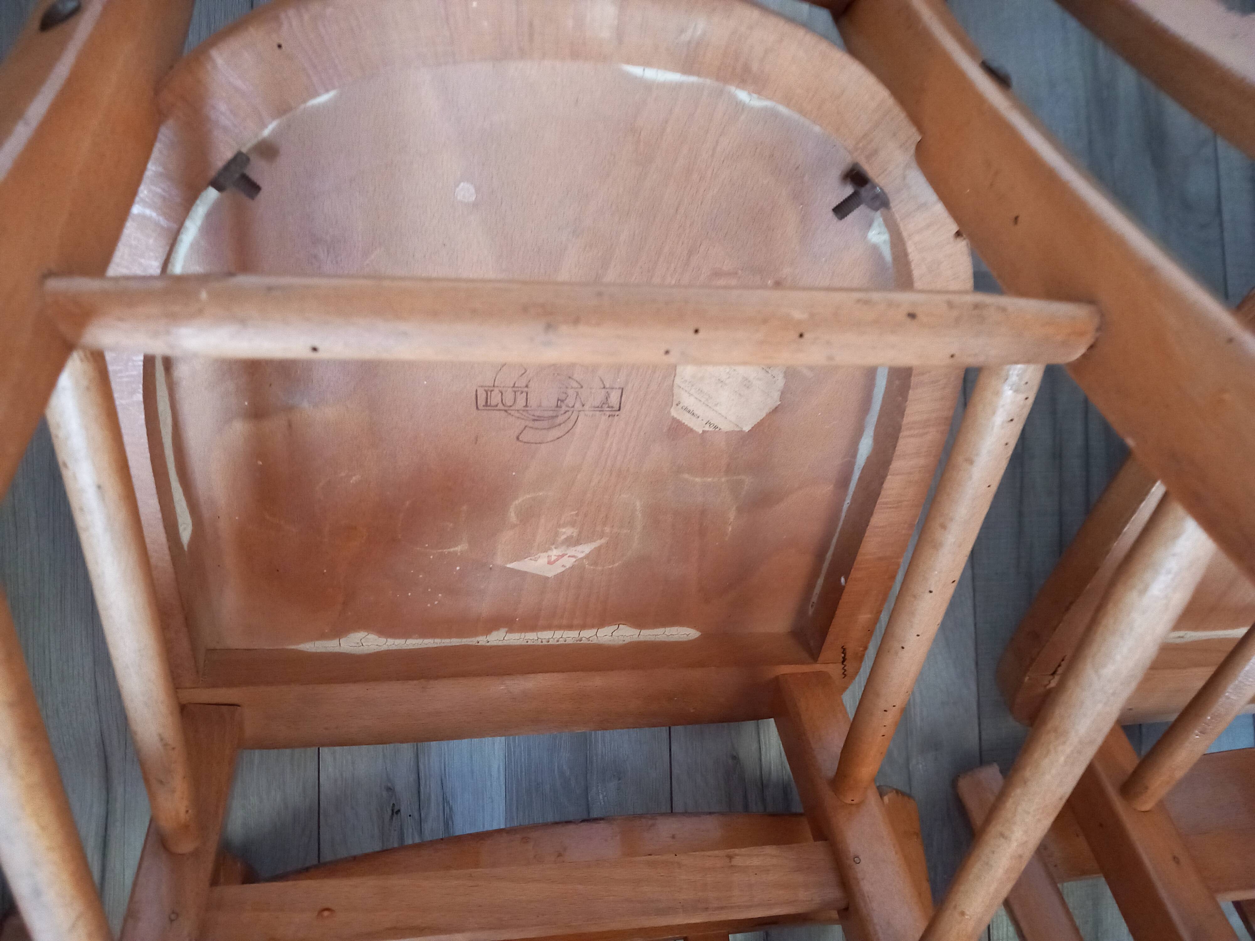 6 chairs luterma 1950