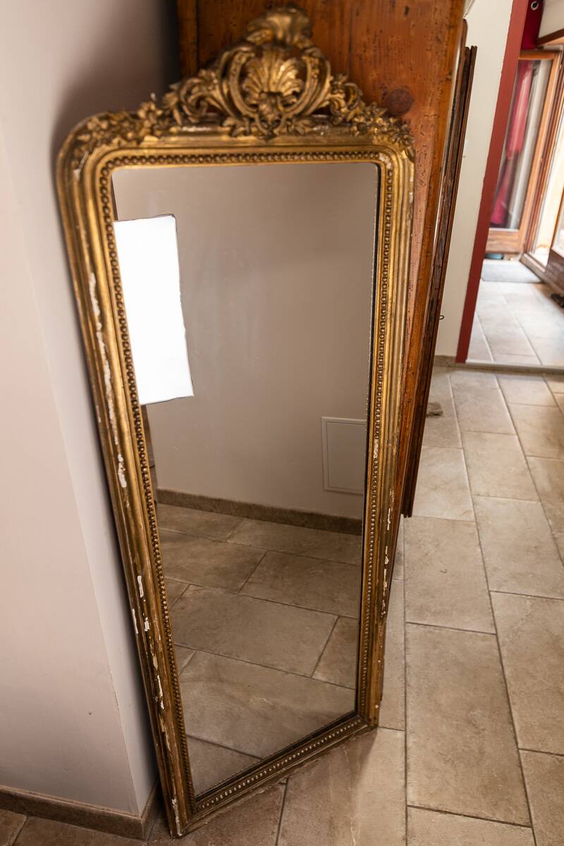 Large mirror - trumeau in Louis XV style, late 19th century