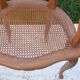 Paire de fauteuils cannés style Louis XV