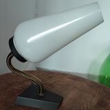 Brass and opaline wall lamp 1950