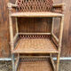 Rattan shelf cabinet