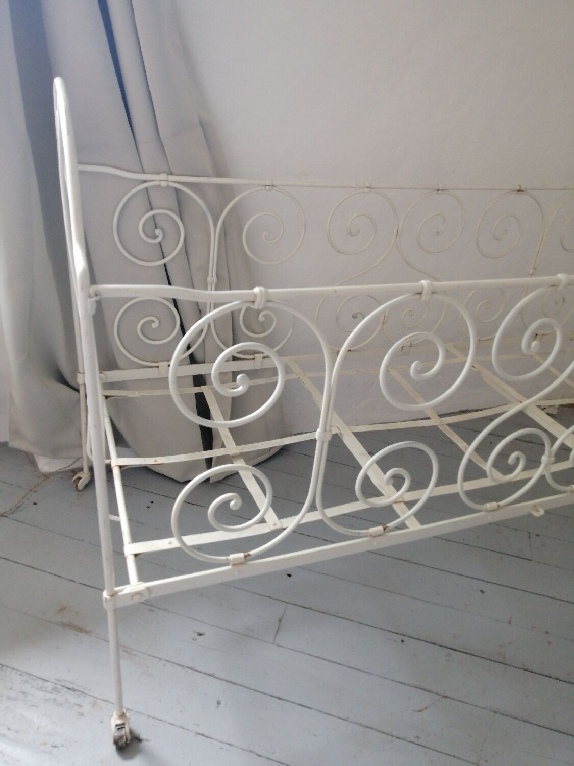 Lit banquette fer forgé