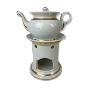 Tisanière blanche à
