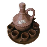 Antique stoneware liqueur service