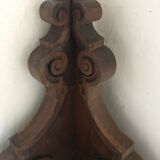 Old carved wooden shelf 75cm