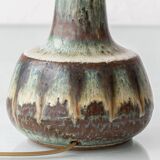 Pair of Søholm Stentøj table lamps, modern organic glazed stoneware, 1960s