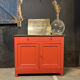 Red solid wood sideboard