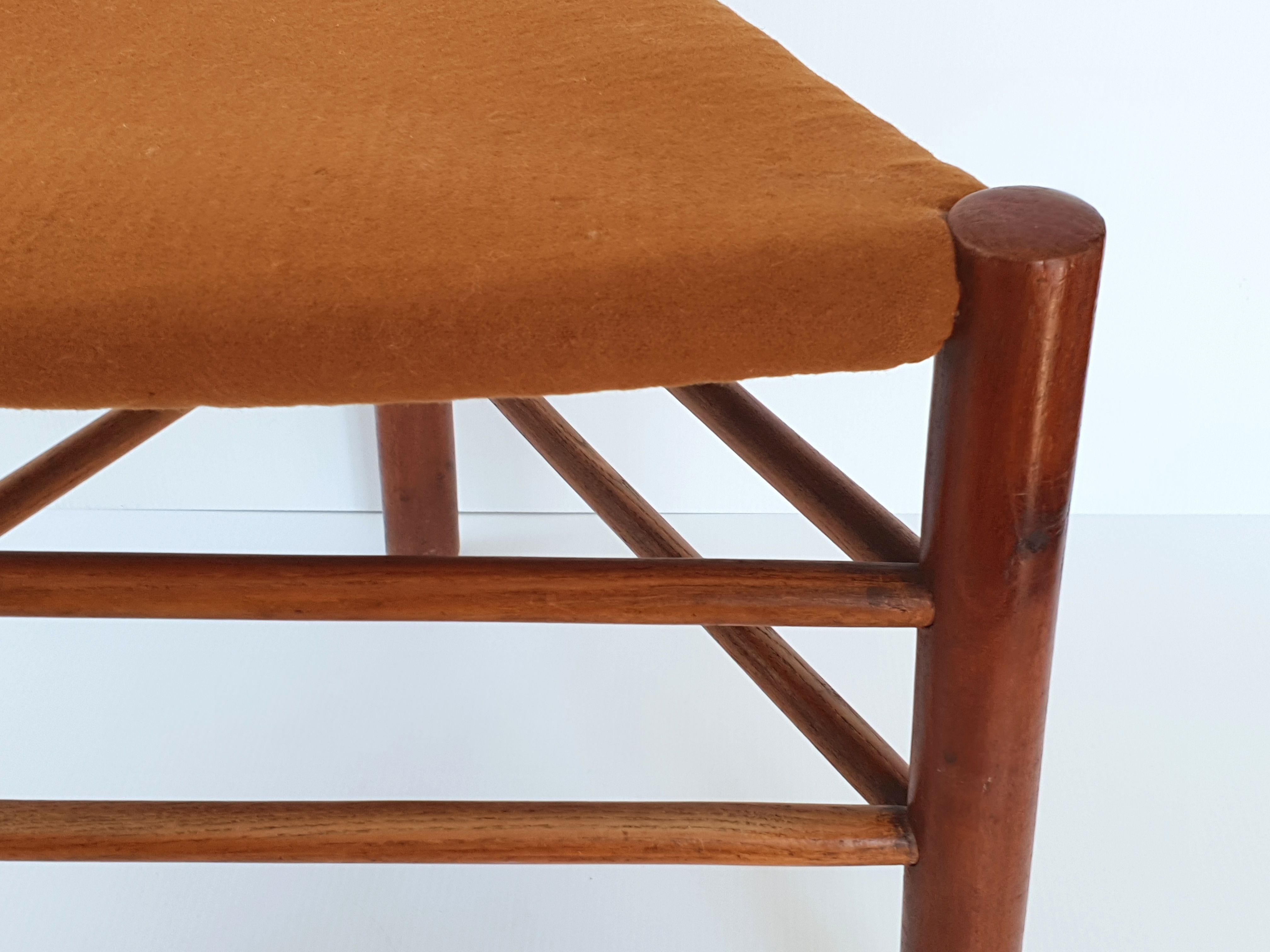 Scandinavian teak stool 1960