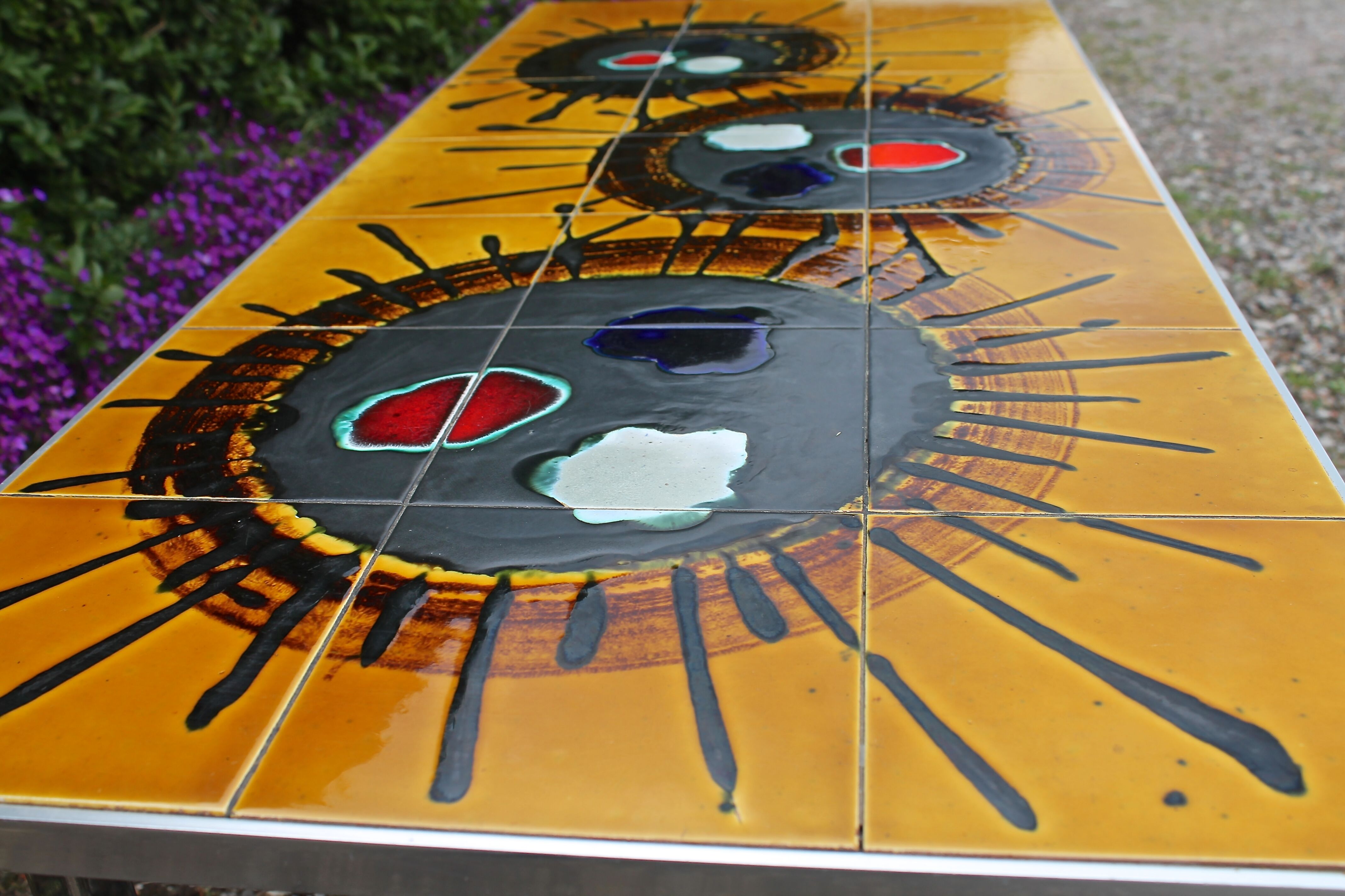 Juliette Belarti old large vintage coffee table 70 's