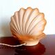 Vintage 1980s shell lamp