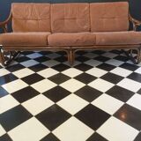 3-seater bamboo sofa