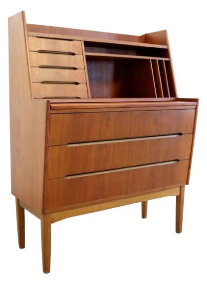 Deens design teak mid century  Secretaire 'Gilleleje'