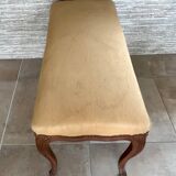 1900 Louis XV style bench in walnut, bench seat