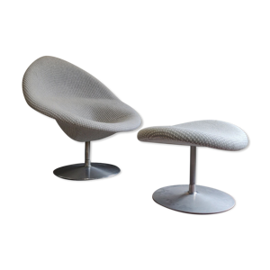 Fauteuil et repose-pied