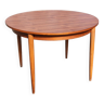 Old round extendable Scandinavian style table from the 1960s