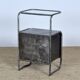 2 iron bedside tables, 1950s