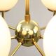 Mid-century Upward Sputnik Golden Chandelier, 60s